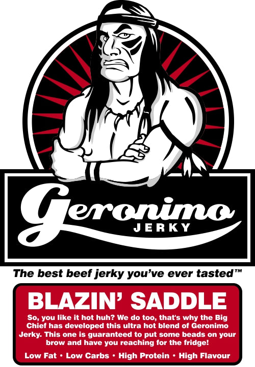 Geronimo Jerky - "Blazin' Saddle" - Hot Chilli Flavour