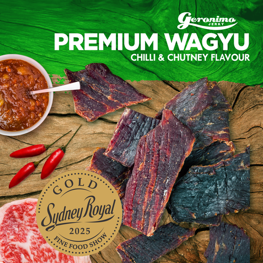 Geronimo Jerky - Wagyu Beef Jerky - Chilli Chutney