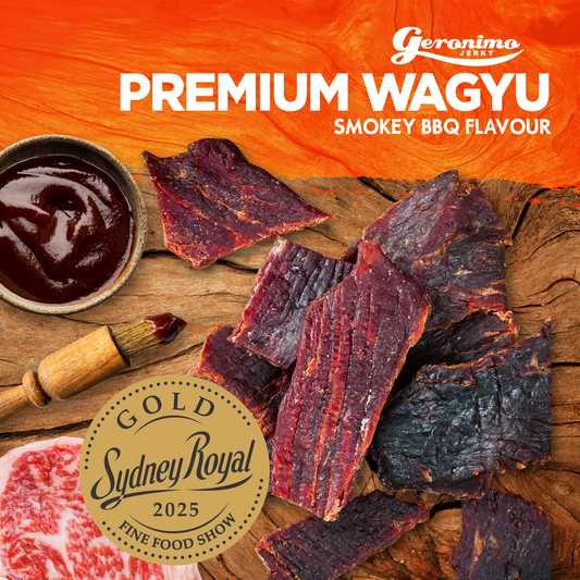 Geronimo Jerky - Wagyu Beef Jerky - Smokey BBQ flavour